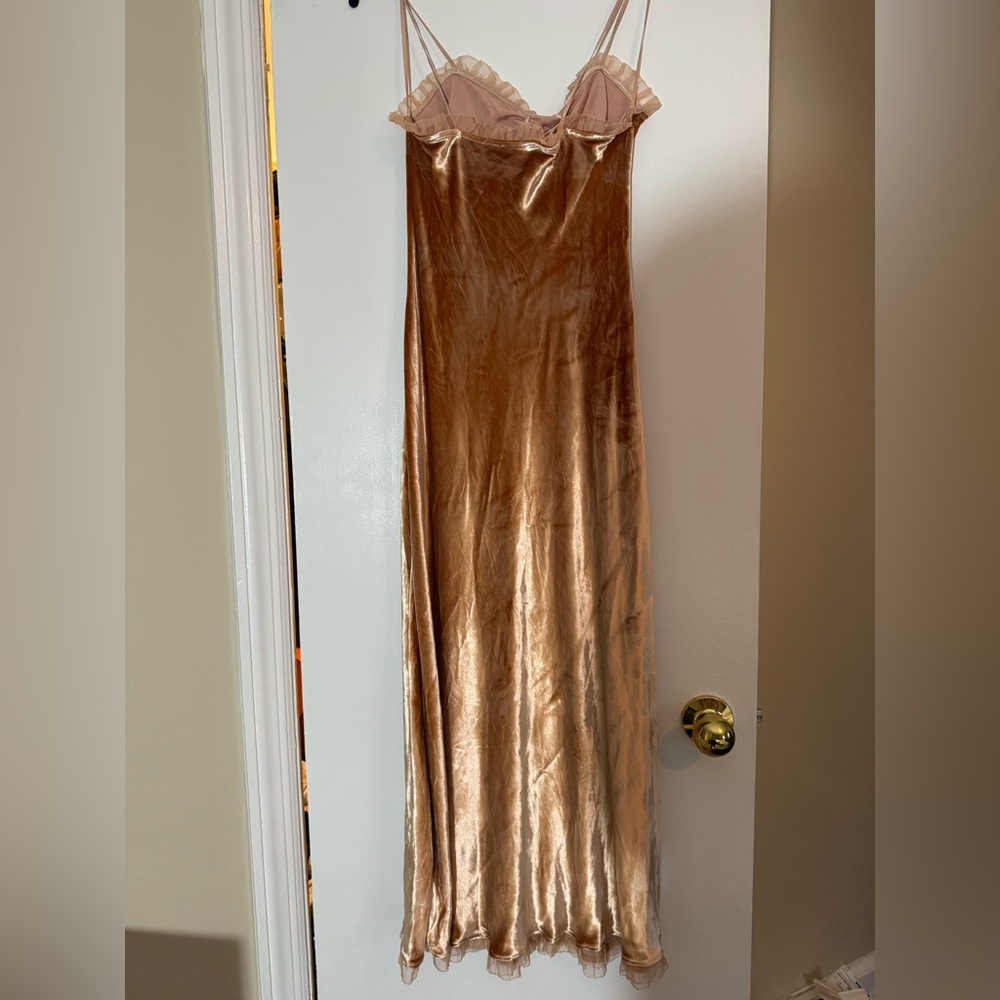 Doen Calsi Rose Blush Velvet Dress, NWT, Size XXS - Picture 4 of 8